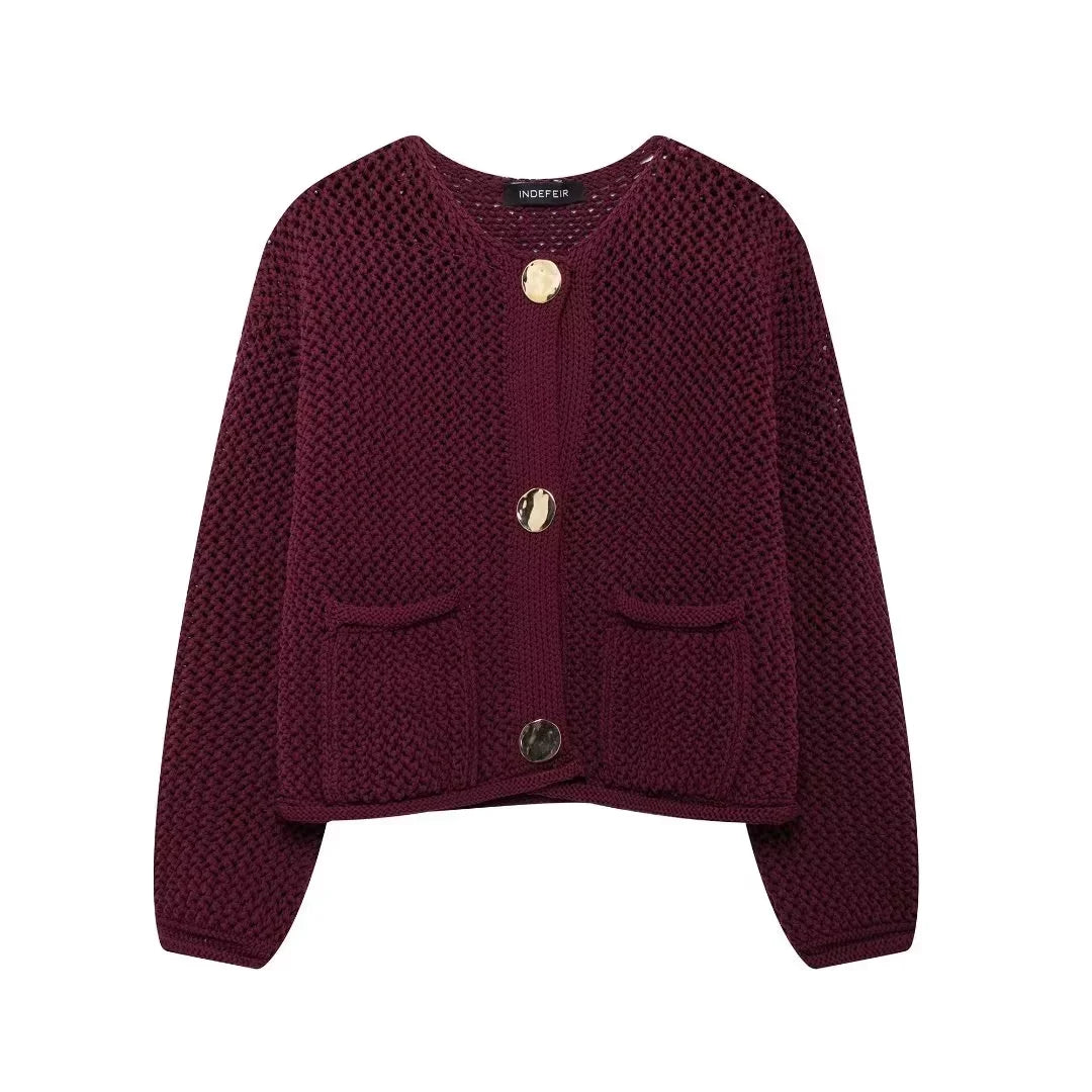 Dennis knitted sweater with round neckline
