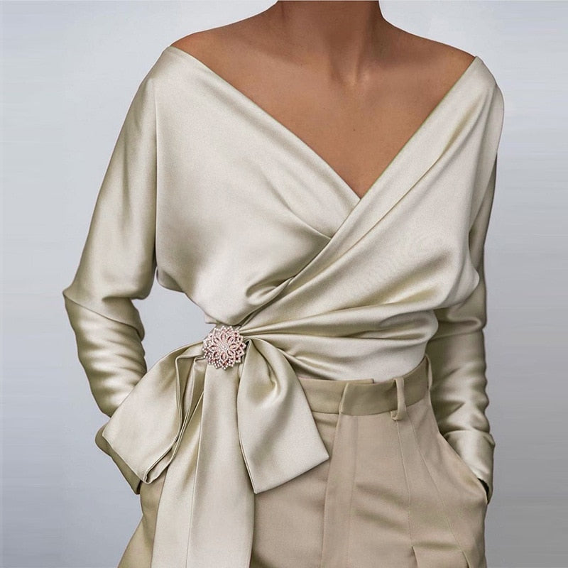 Fay | Gold wrap cardigan