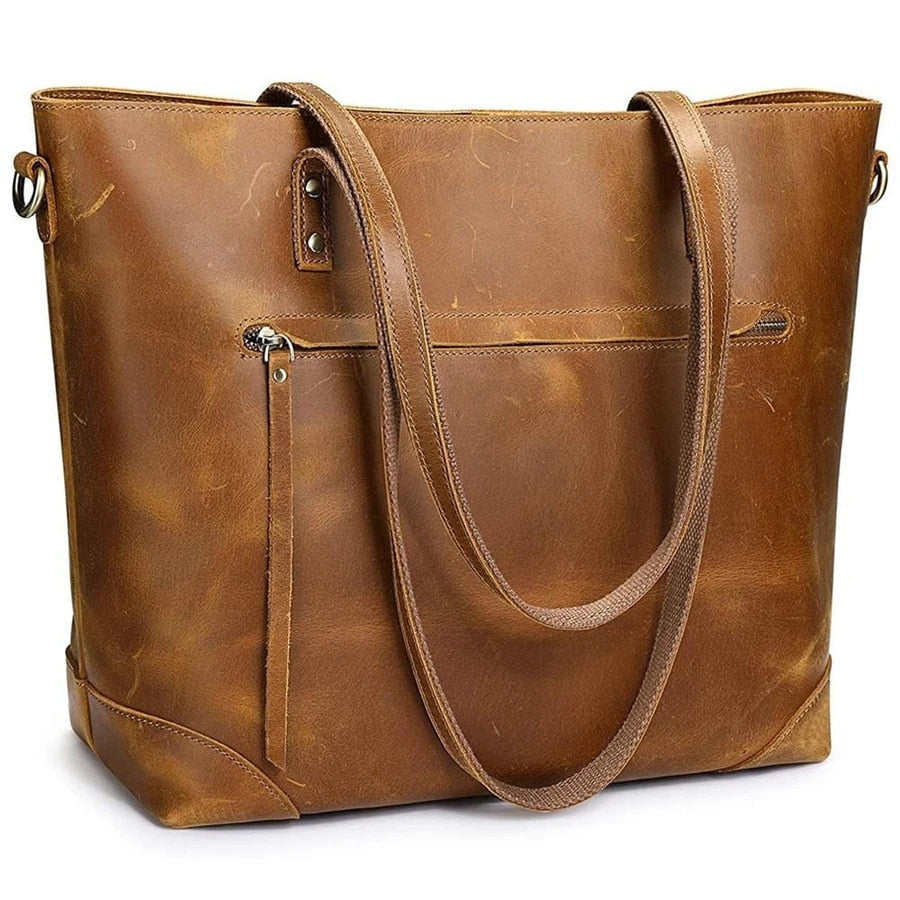 Wrenley - Vintage leather tote bag