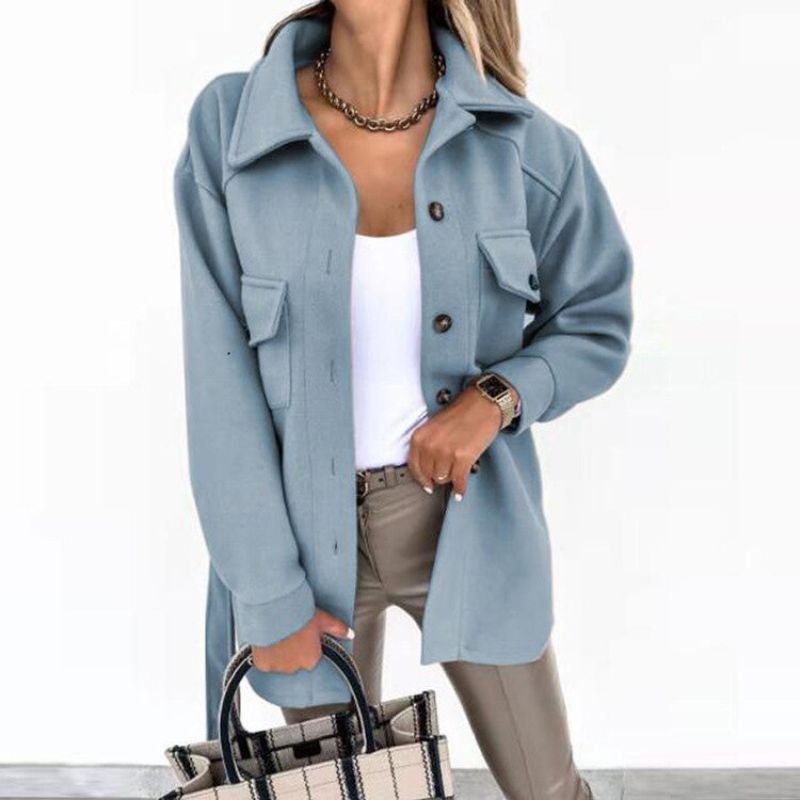 Stylish wool-look jacket for women - Saskia