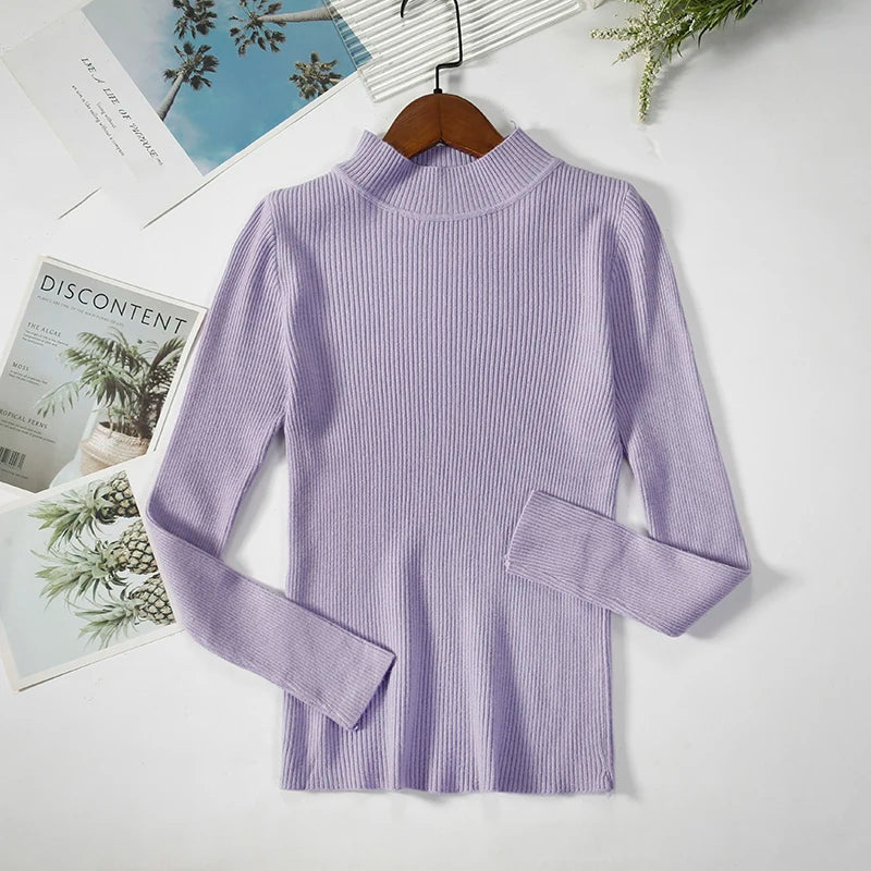 Charlotte - Turtleneck Sweater Knitted Soft Cashmere for Men