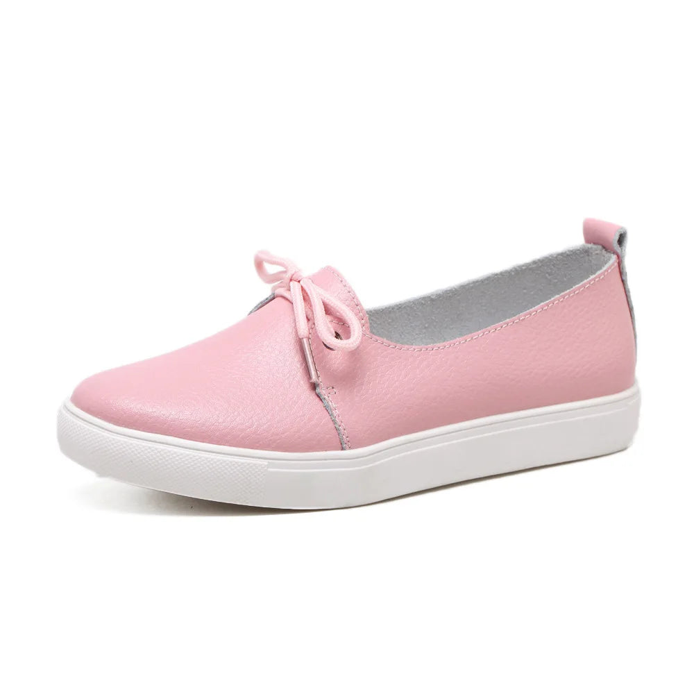 Women's Split Leather Flat Shoes