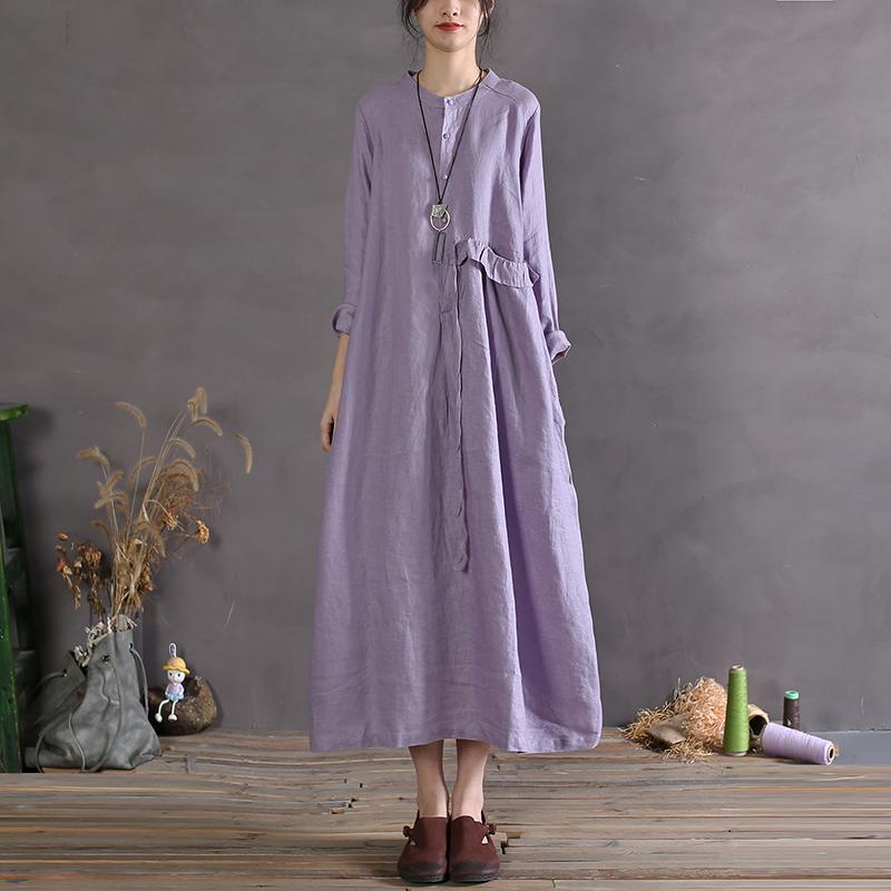 Zucchini - Vintage Maxi Dress with Short Sleeves.