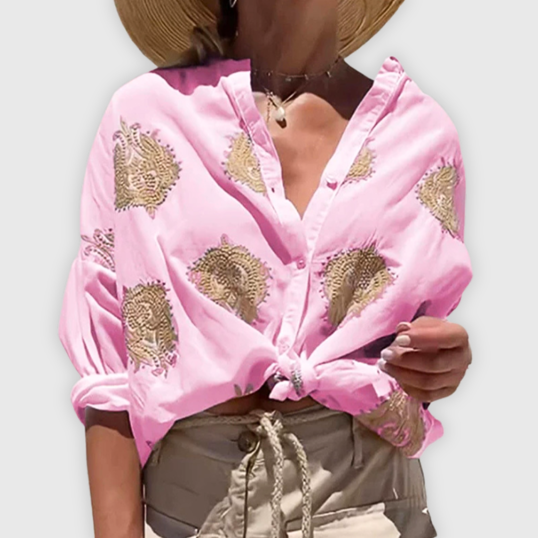 Lightweight elegant ladies blouse Handmade