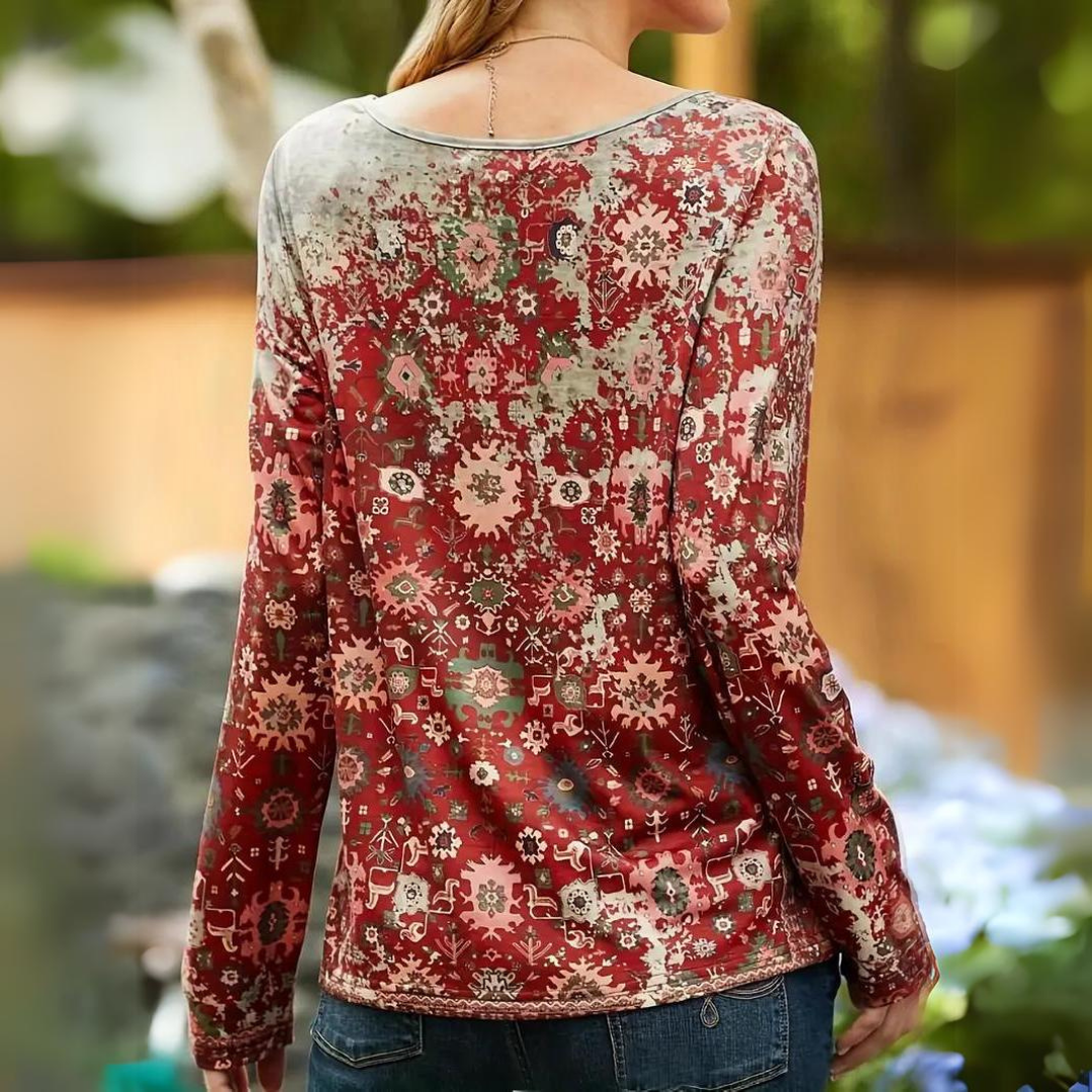 Carmen - Casual Printed Top for Women