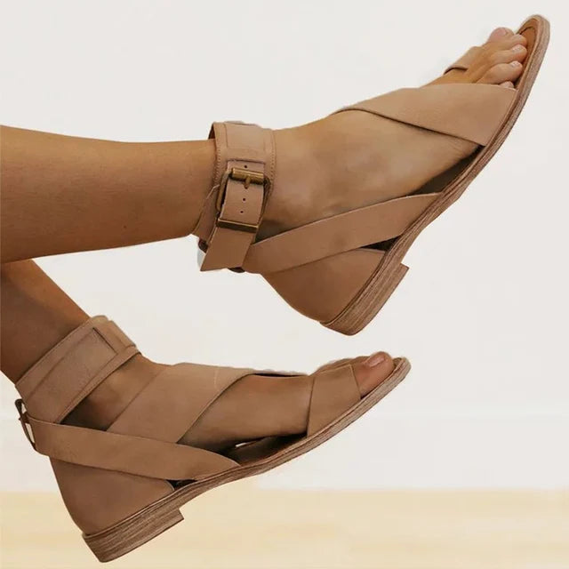 Zaira - Elegant Leather Women's Sandals