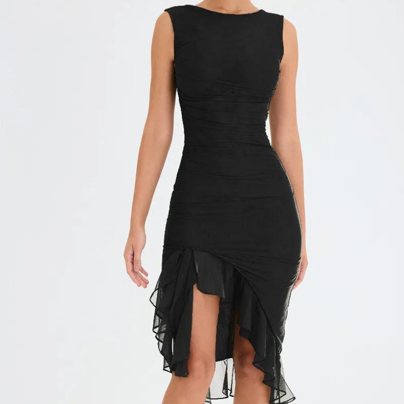 Zelia - midi dress with ruffles