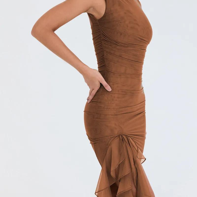 Zelia - midi dress with ruffles