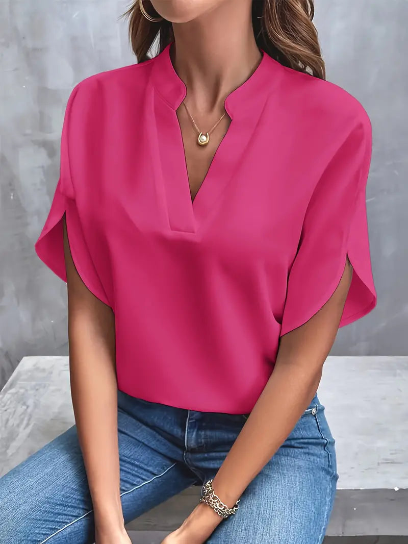 Sienna | Stylish Lightweight V-Neck Blouse