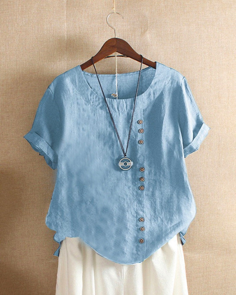 Ladies short sleeve blouse