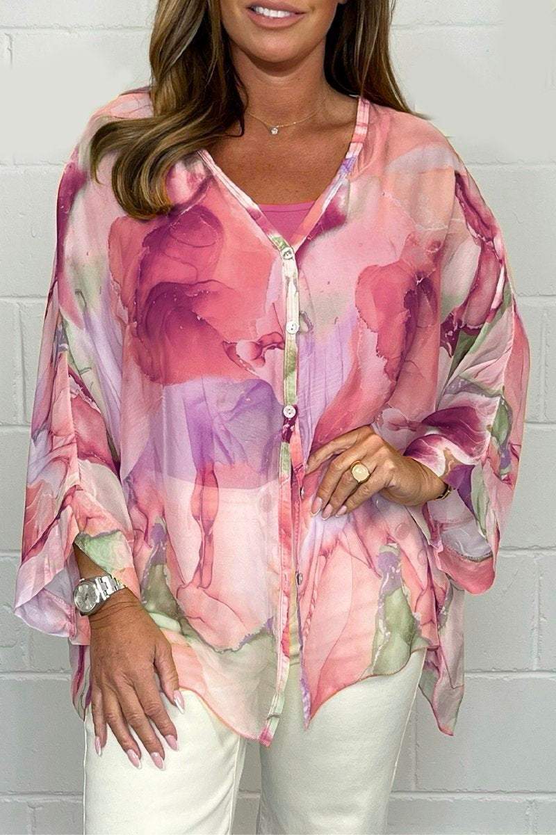 Amber | Stylish Lightweight Blouse with Print for Ladies