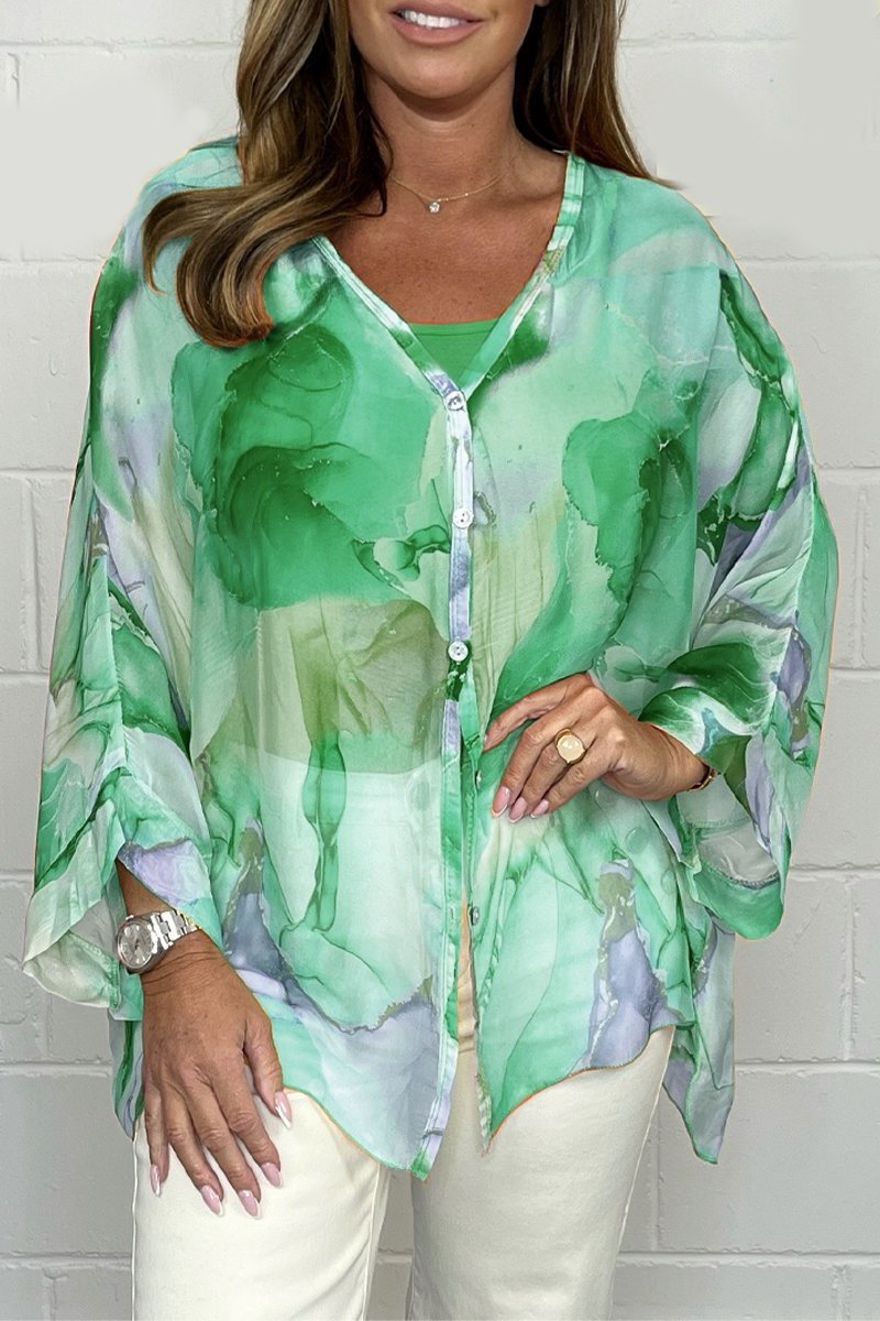 Amber | Stylish Lightweight Blouse with Print for Ladies