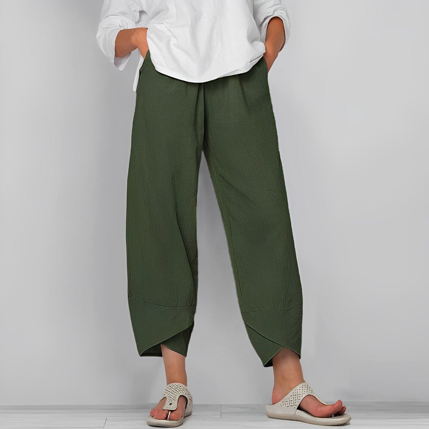 Casual linen pants for women - Judit