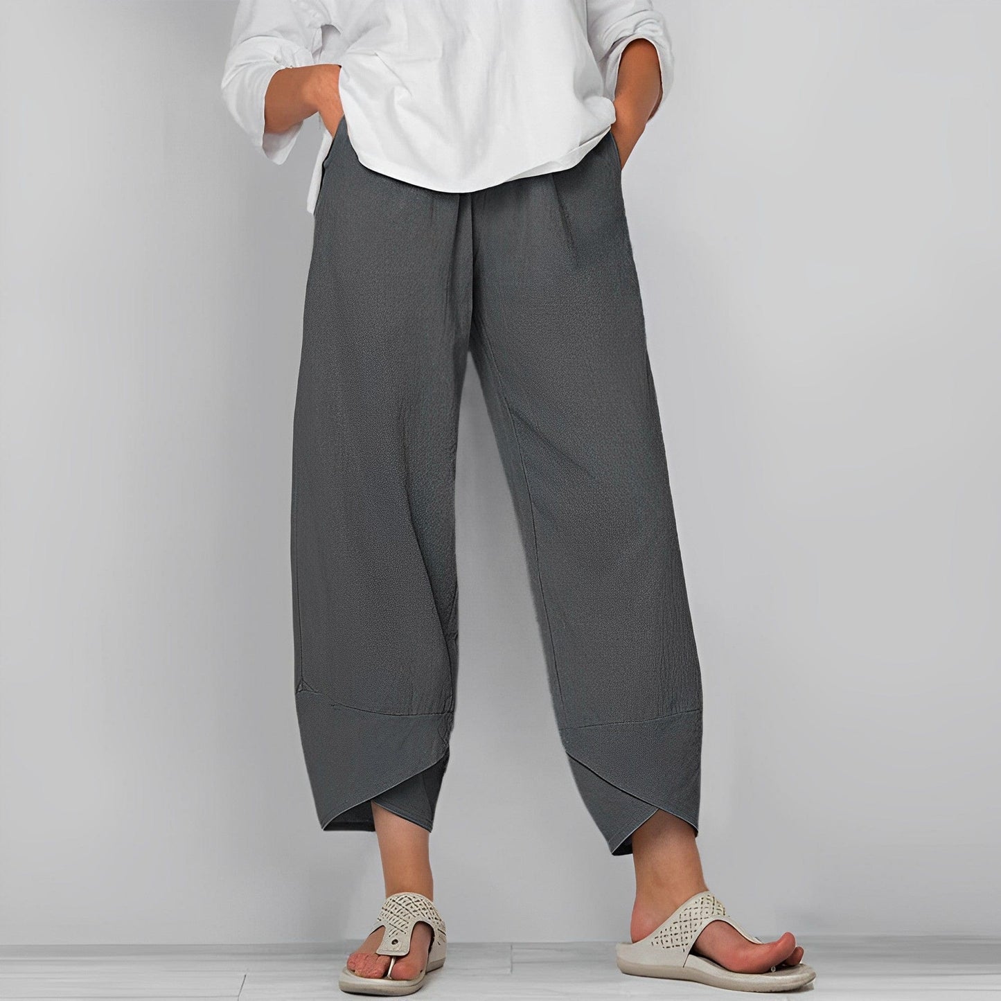 Casual linen pants for women - Judit