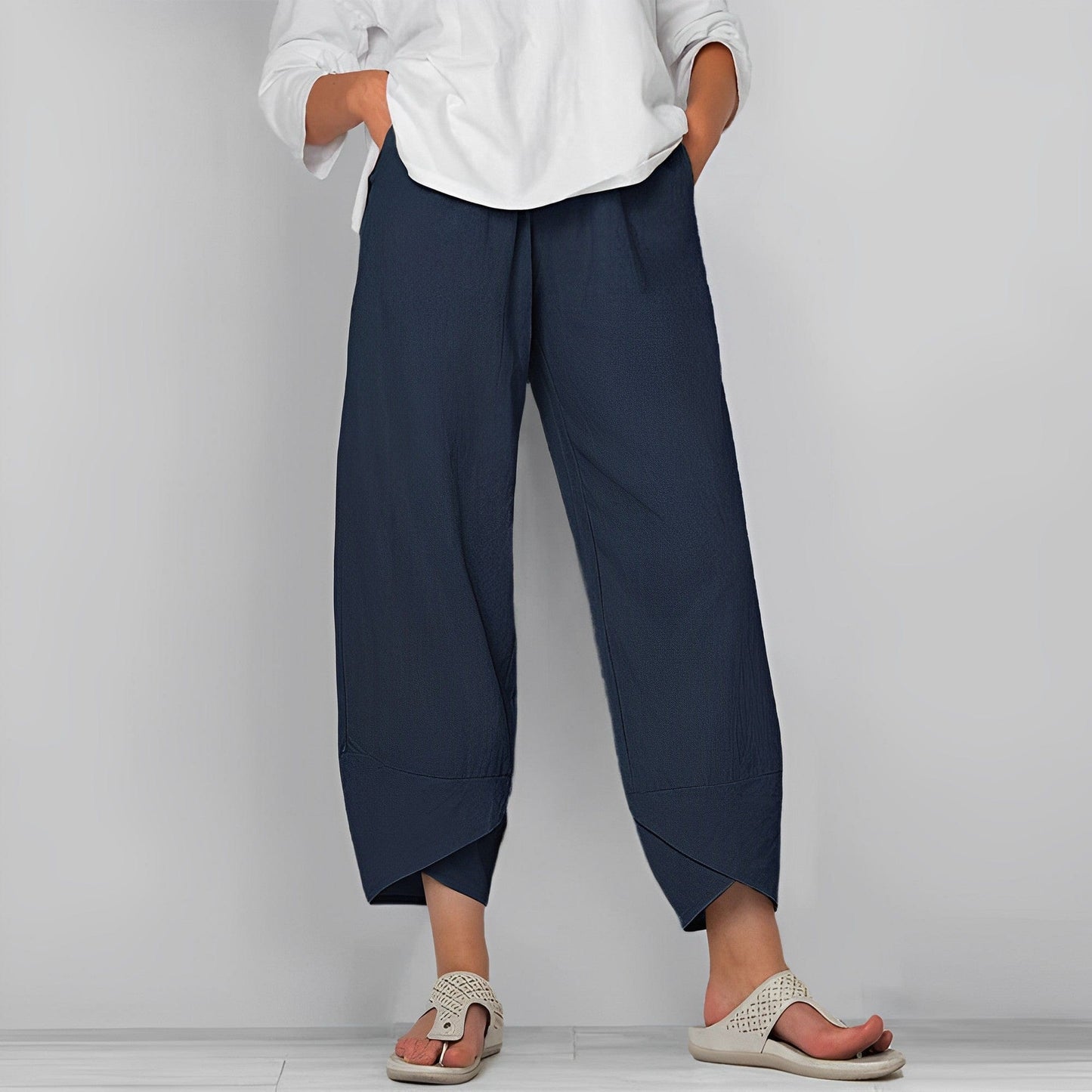 Casual linen pants for women - Judit