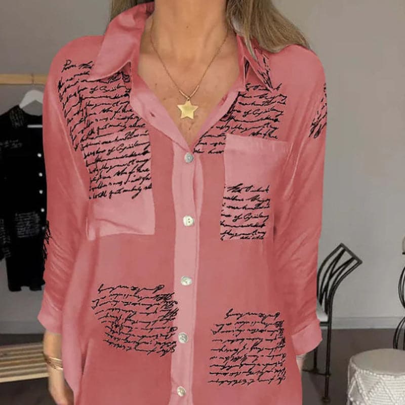 Maryam | Elegant Long Blouse with Buttons