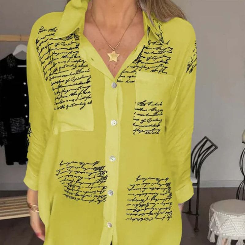 Maryam | Elegant Long Blouse with Buttons