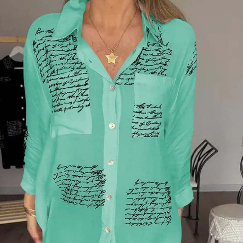Maryam | Elegant Long Blouse with Buttons