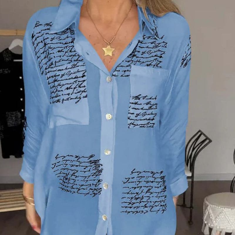 Maryam | Elegant Long Blouse with Buttons