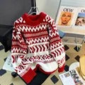 Leonie - Women's sweater in Norwegian pattern style