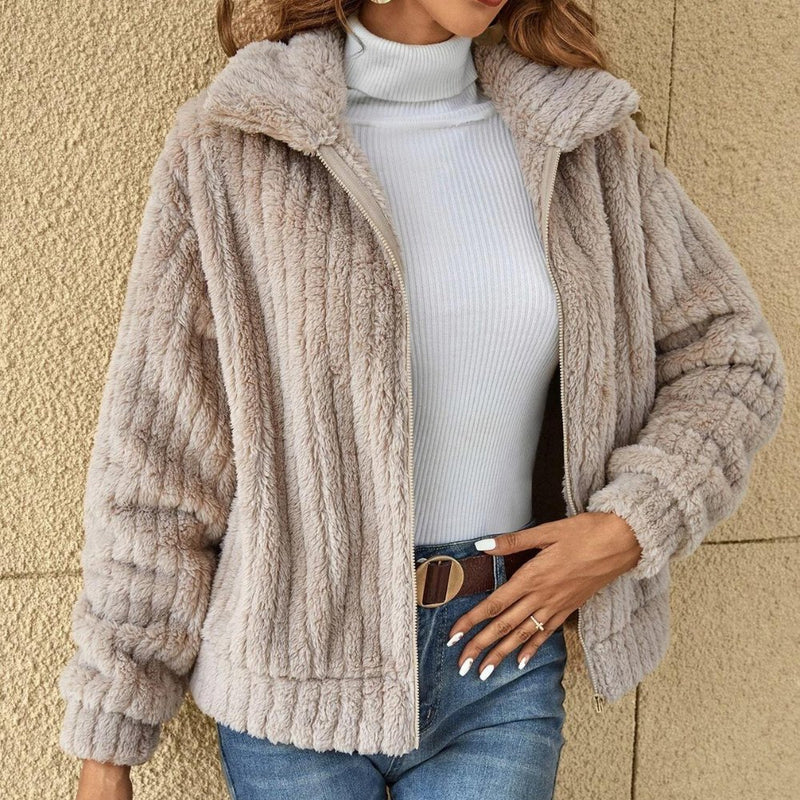 Aloisa - casual plush coat
