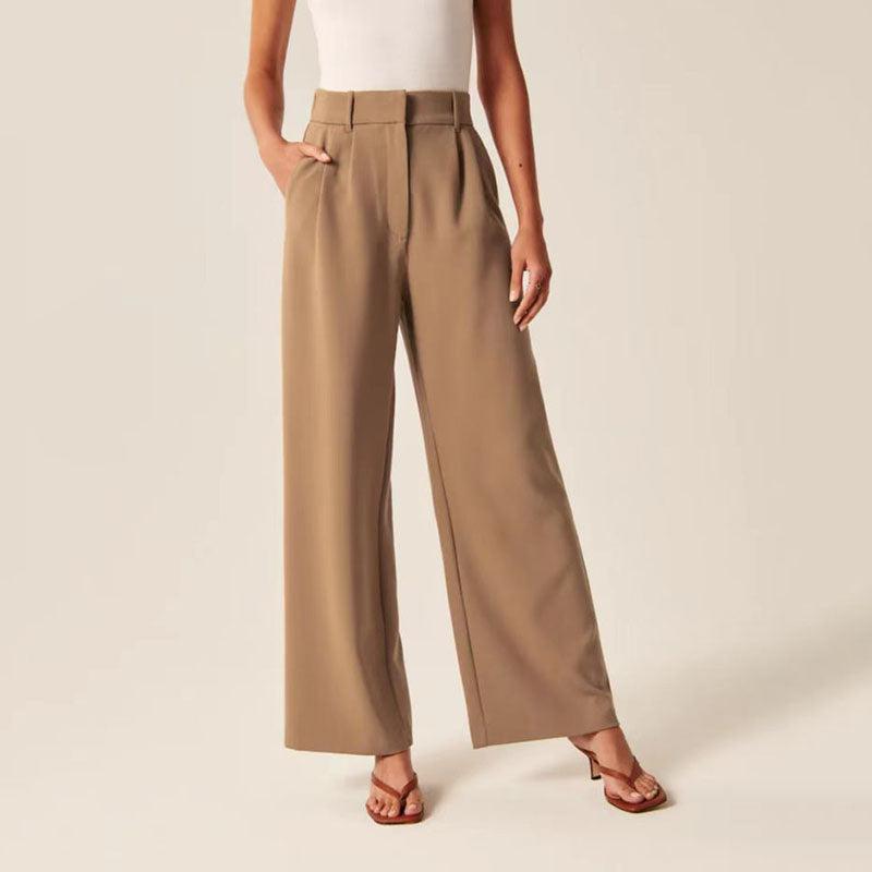 Women's pants with wide legs