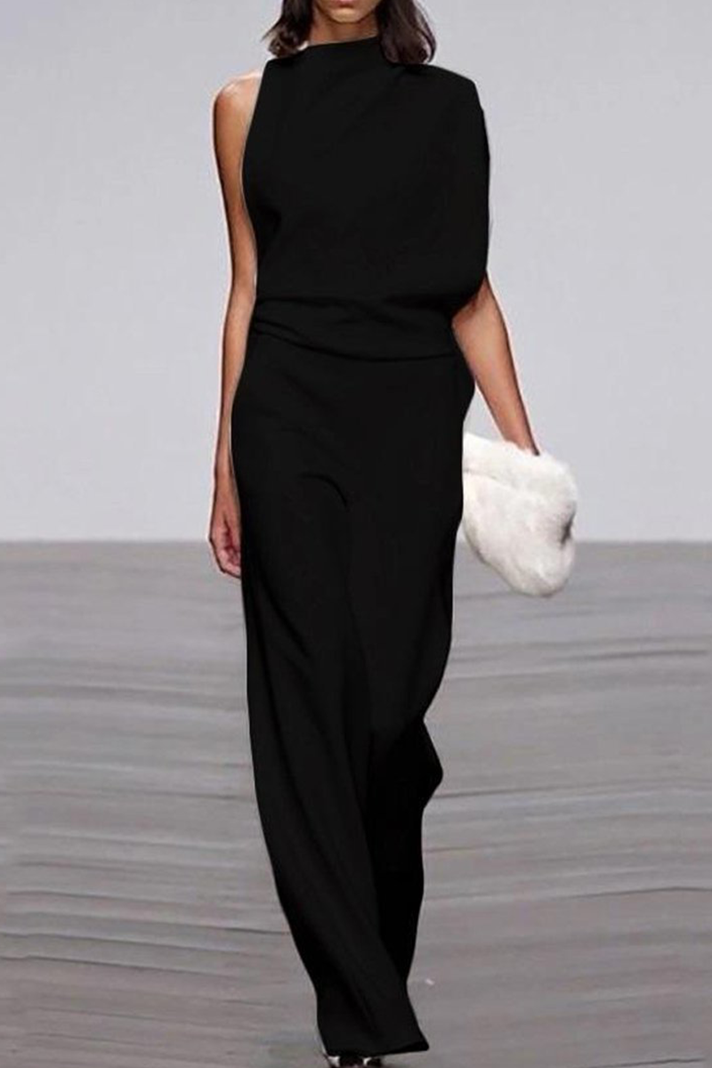 Half Turtleneck Bootcut Jumpsuits (12 colors)