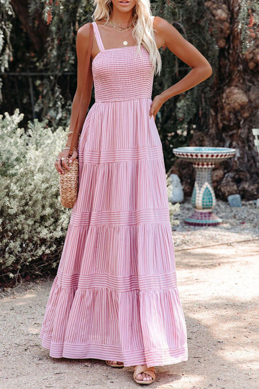 Adeline - Waist dresses with thin straight straps Fashion