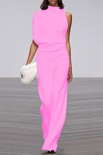 Half Turtleneck Bootcut Jumpsuits (12 colors)