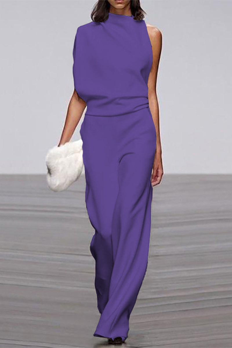 Half Turtleneck Bootcut Jumpsuits (12 colors)
