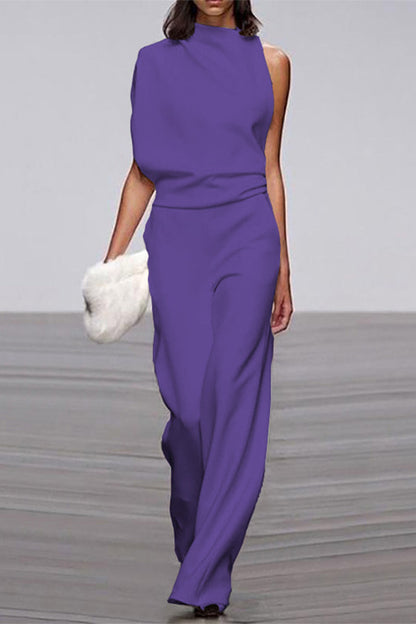 Half Turtleneck Bootcut Jumpsuits (12 colors)