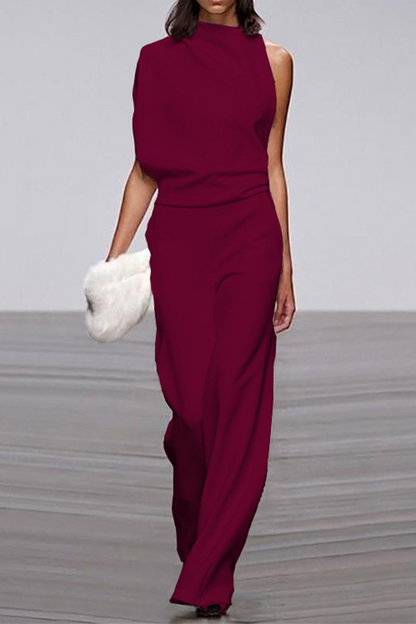 Half Turtleneck Bootcut Jumpsuits (12 colors)