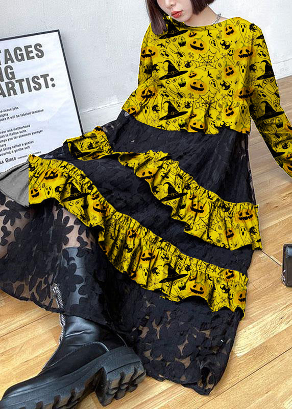 Beaute - Autumn lace dresses with ruffles.