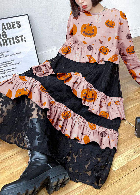 Beaute - Autumn lace dresses with ruffles.