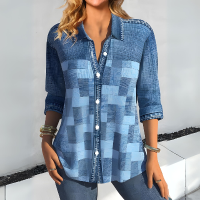 Kezia - Checked Blouse for Ladies - Trendy & Versatile