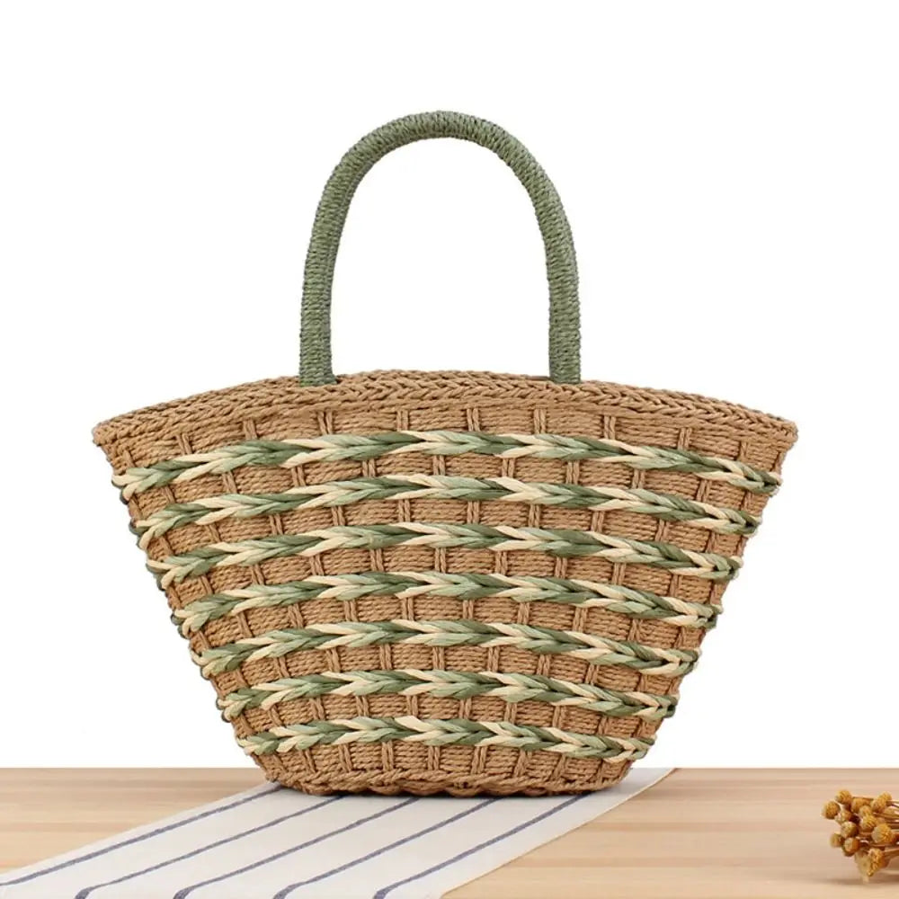 Breann - Colorful handmade wicker bag
