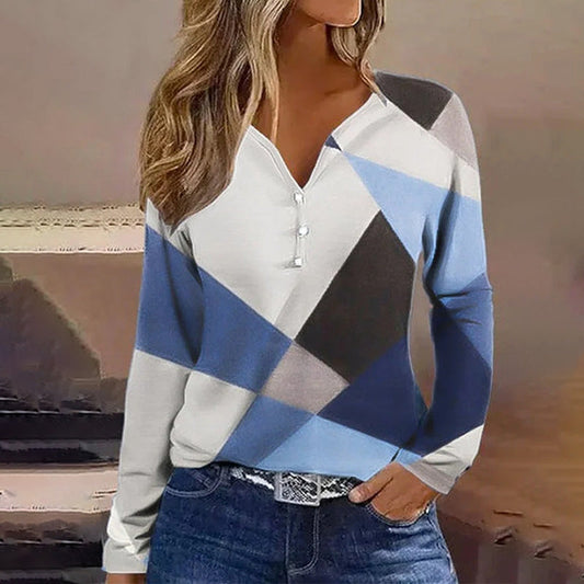 CECILIA | Stylish Blouse with Color Blocks