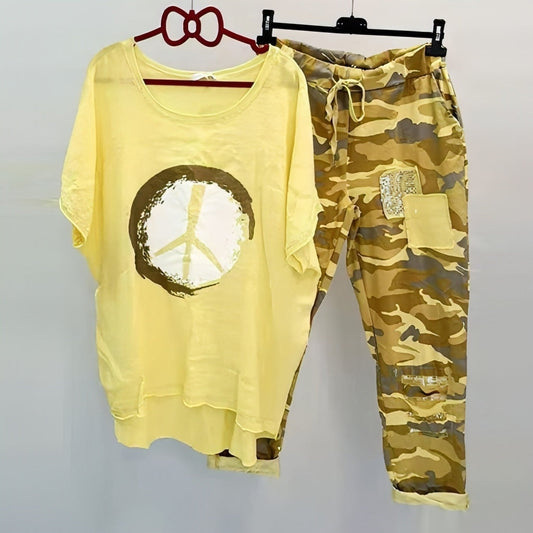 Ea | cool-and-airy shirt-and-pants set