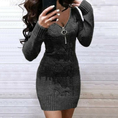 Alba - ribbed tunic dress