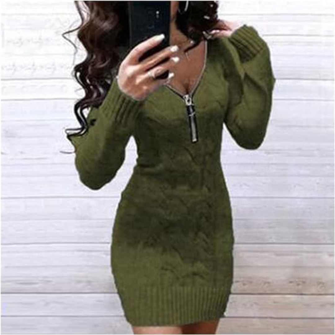 Alba - ribbed tunic dress