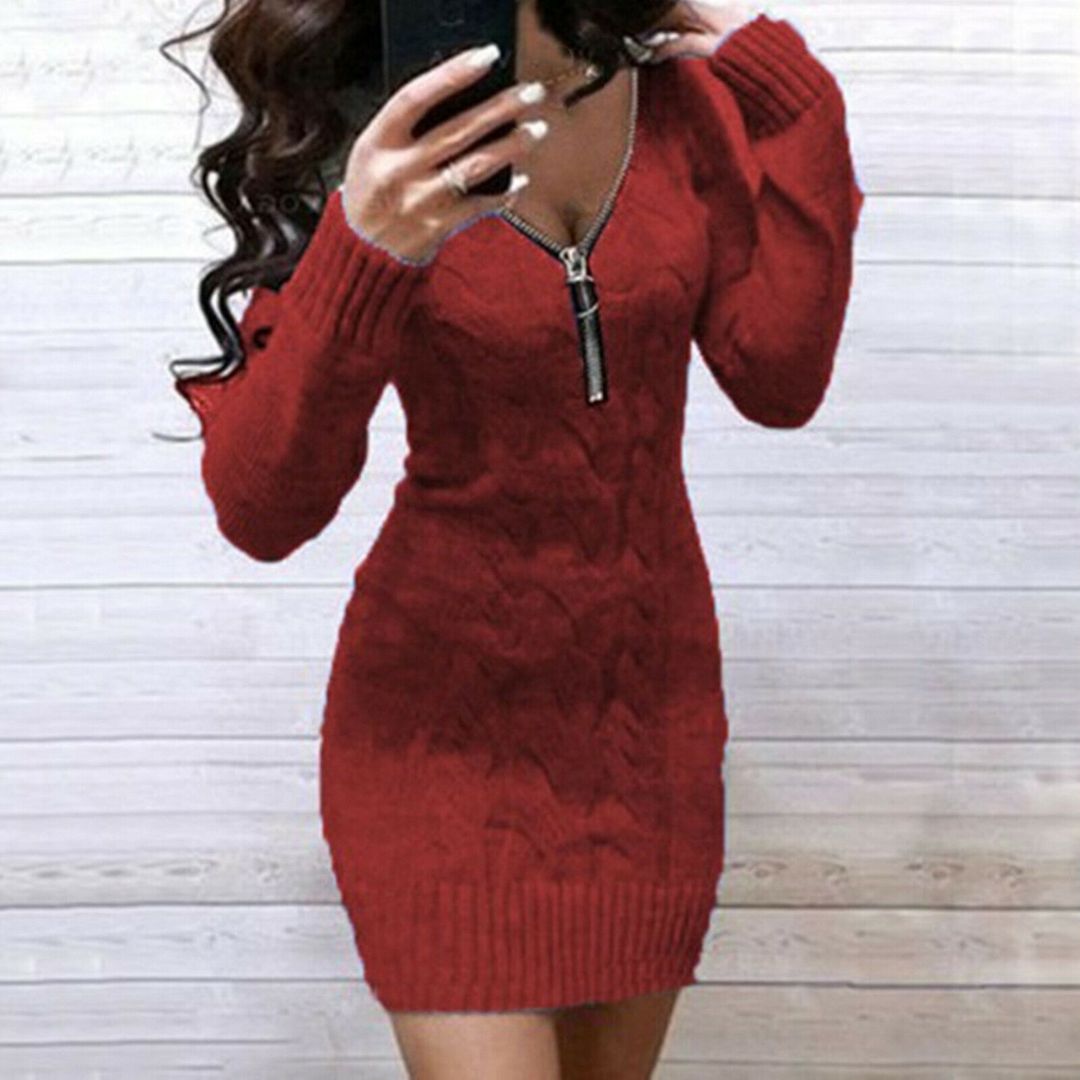 Alba - ribbed tunic dress