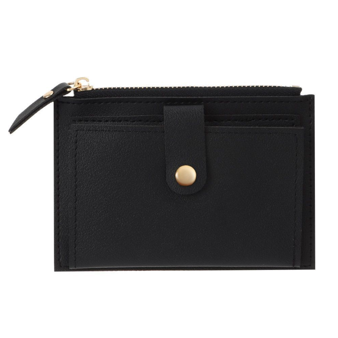Velvet leather mini wallet | Compact and trendy-Elly Rose