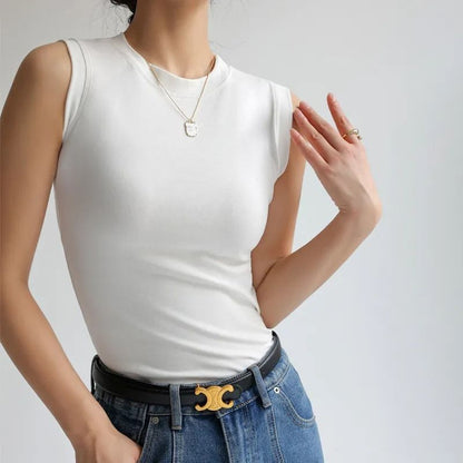 Lena - Sleeveless round-neck tank top for women