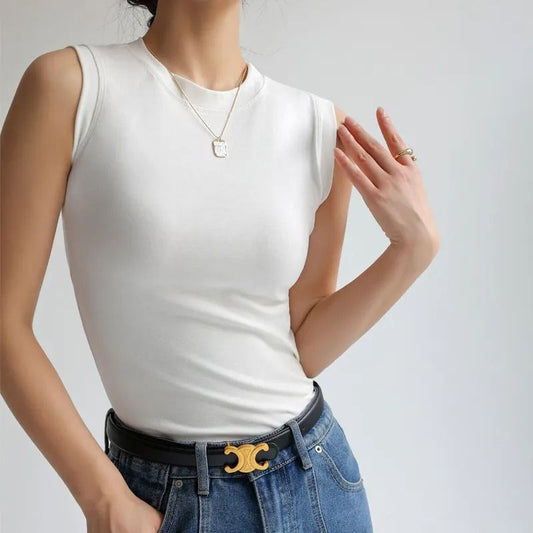 Lena - Sleeveless round-neck tank top for women