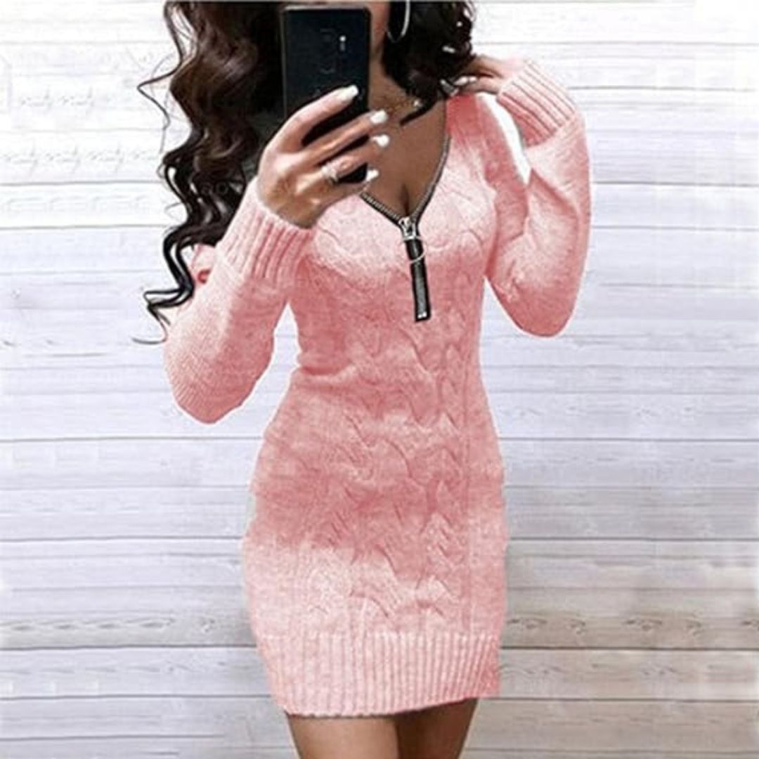 Alba - ribbed tunic dress