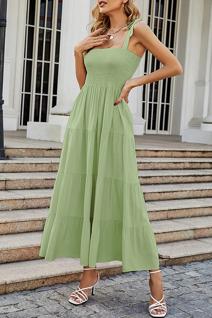 Rhea - Printed dresses with thin straps and urban fashion patches.