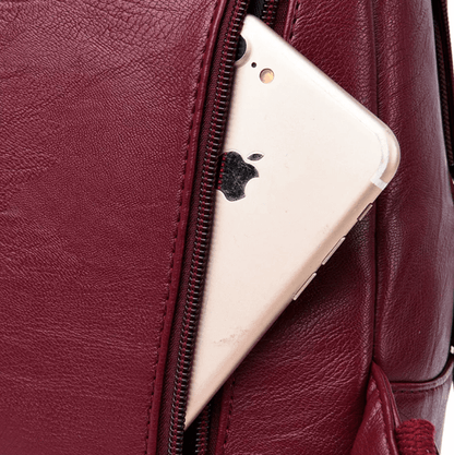 Women's leather backpack - Carolyn-Elly Rose