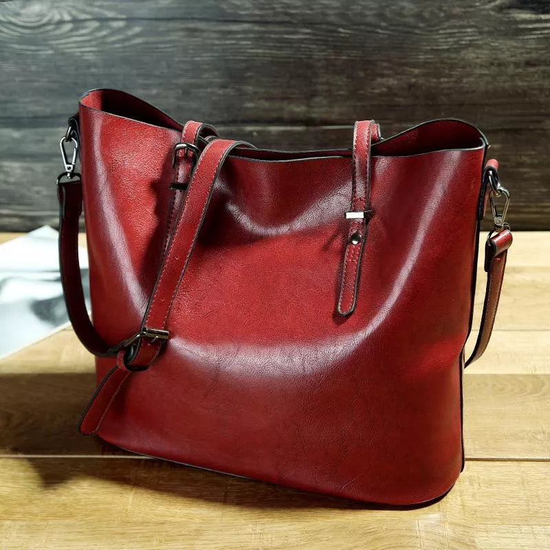 Elowen™ | Vintage leather shoulder bag