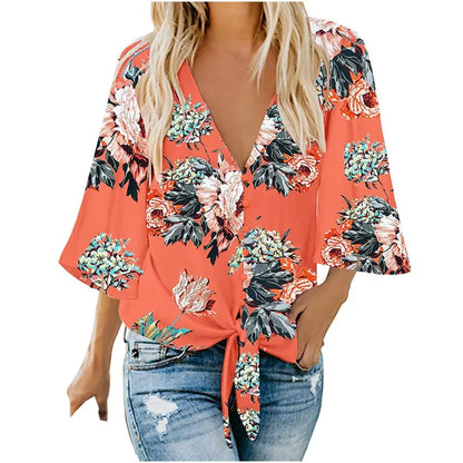 Ruby | Chic Printed Cardigan Blouse