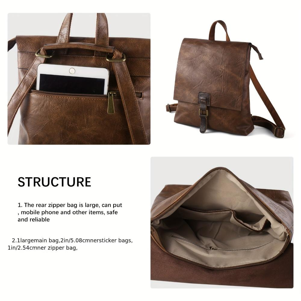 Harper Multifunctional Retro Backpack-Elly Rose